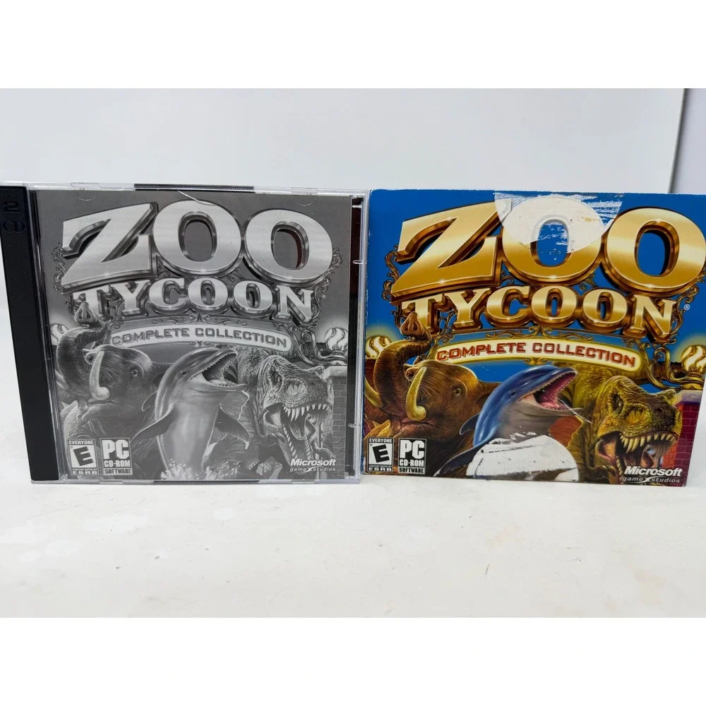 Zoo Tycoon Complete Colection PC CDROM Microsoft 03 Marine Mania Dinosaur Digs E